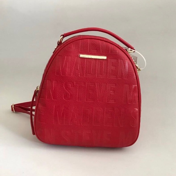 Red Steve Madden Backpack 